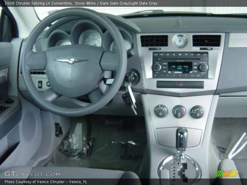 Stone White / Dark Slate Gray/Light Slate Gray 2008 Chrysler Sebring LX Convertible