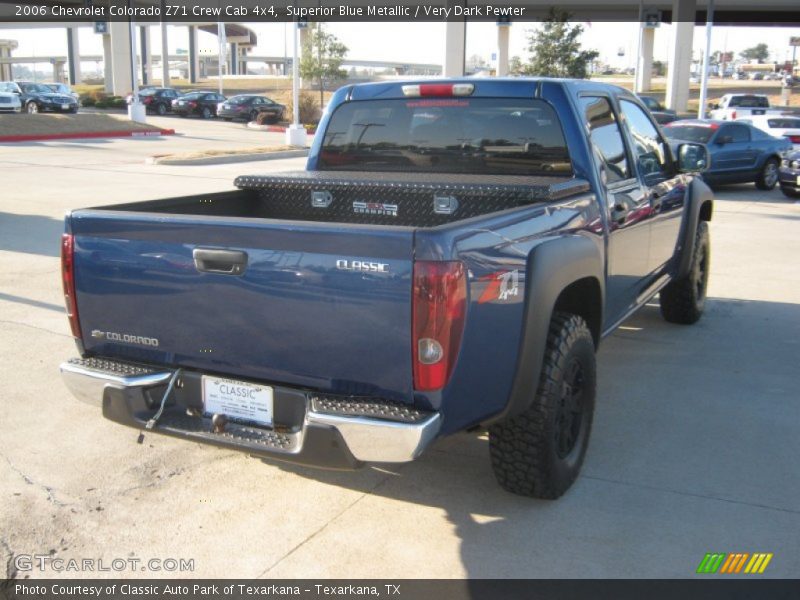 Superior Blue Metallic / Very Dark Pewter 2006 Chevrolet Colorado Z71 Crew Cab 4x4