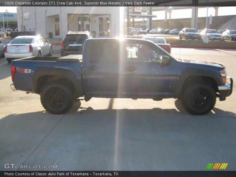 Superior Blue Metallic / Very Dark Pewter 2006 Chevrolet Colorado Z71 Crew Cab 4x4
