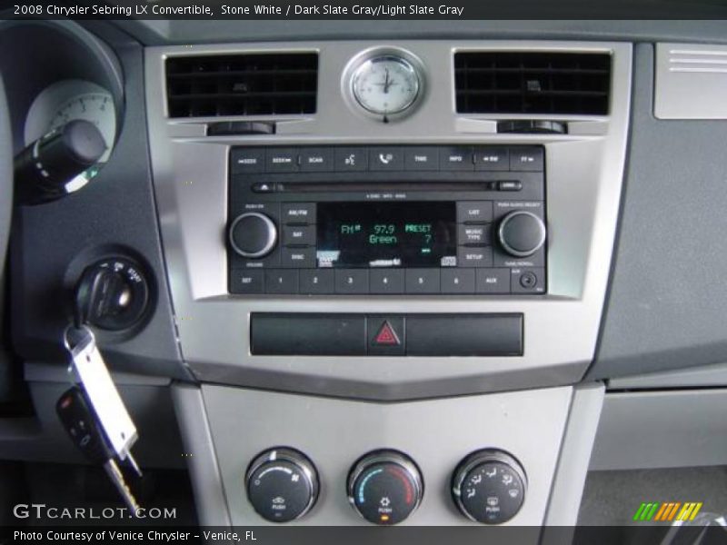 Stone White / Dark Slate Gray/Light Slate Gray 2008 Chrysler Sebring LX Convertible