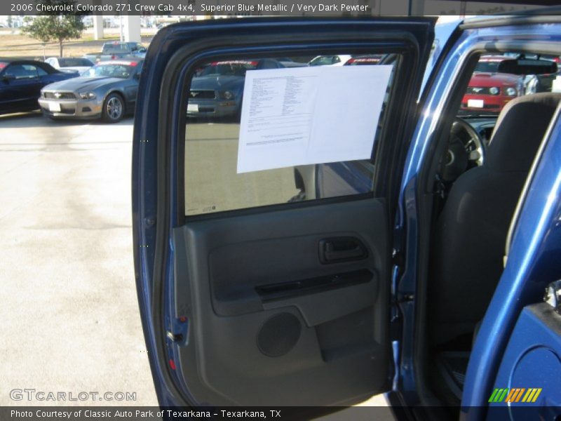 Superior Blue Metallic / Very Dark Pewter 2006 Chevrolet Colorado Z71 Crew Cab 4x4