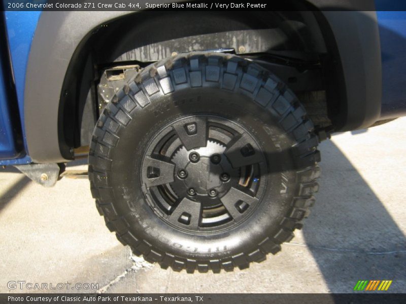 Superior Blue Metallic / Very Dark Pewter 2006 Chevrolet Colorado Z71 Crew Cab 4x4