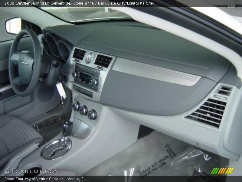 Stone White / Dark Slate Gray/Light Slate Gray 2008 Chrysler Sebring LX Convertible