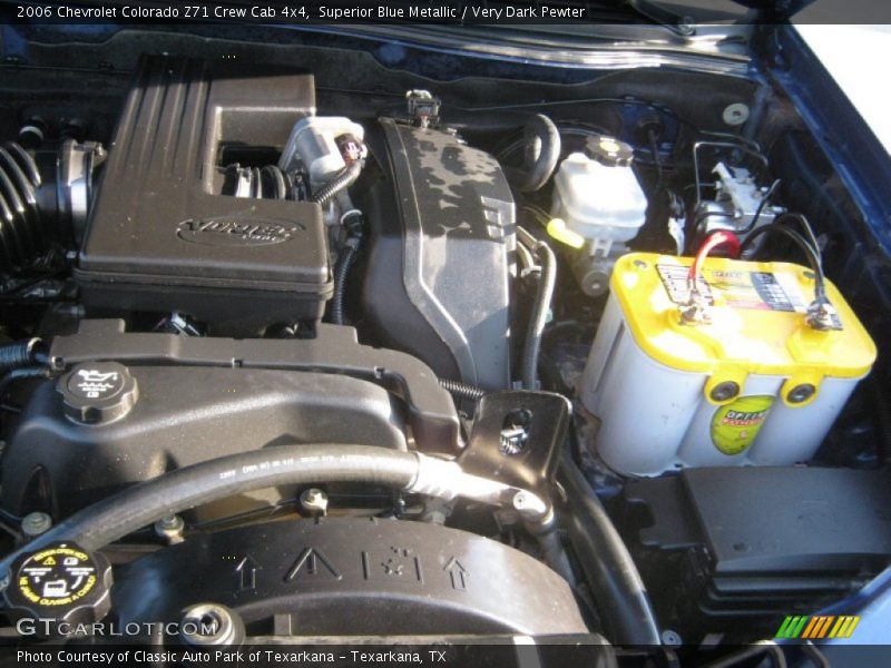 Superior Blue Metallic / Very Dark Pewter 2006 Chevrolet Colorado Z71 Crew Cab 4x4