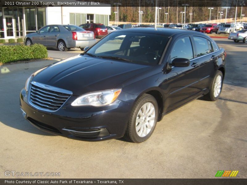 Blackberry Pearl / Black 2011 Chrysler 200 Touring