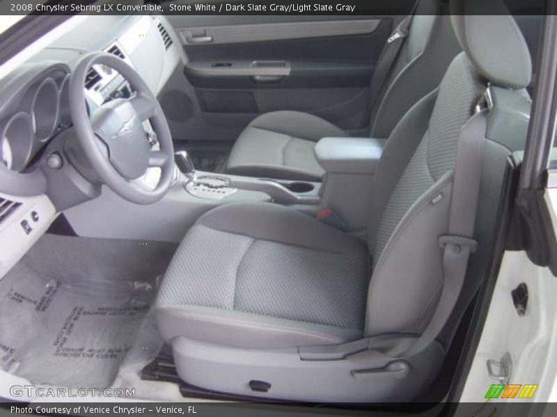 Stone White / Dark Slate Gray/Light Slate Gray 2008 Chrysler Sebring LX Convertible