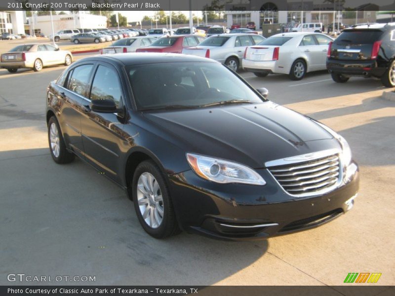 Blackberry Pearl / Black 2011 Chrysler 200 Touring