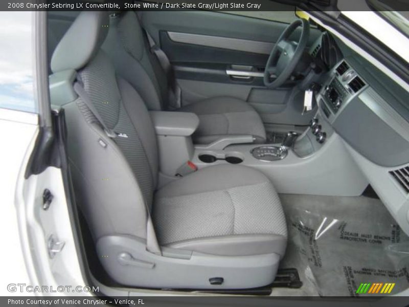 Stone White / Dark Slate Gray/Light Slate Gray 2008 Chrysler Sebring LX Convertible