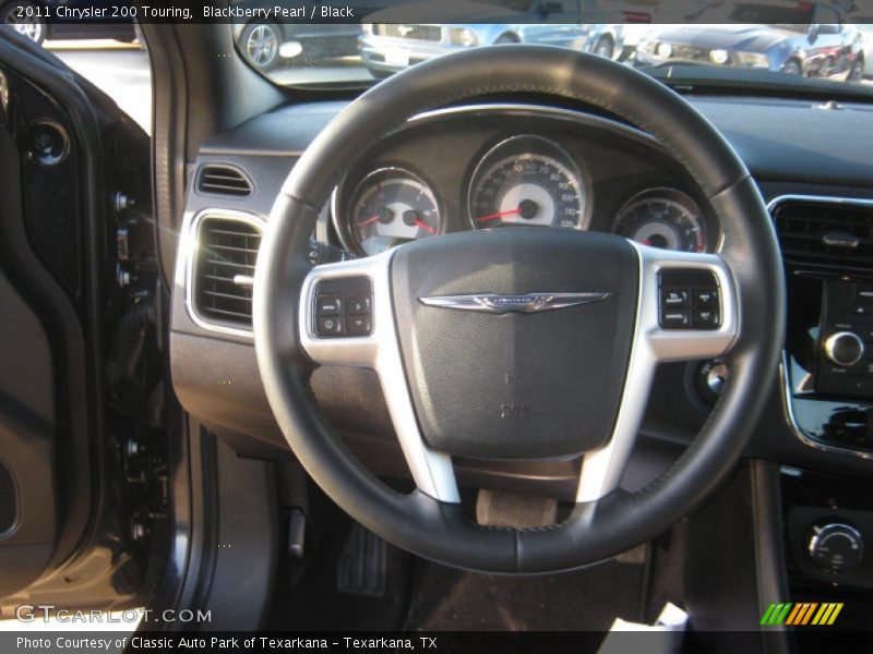 Blackberry Pearl / Black 2011 Chrysler 200 Touring