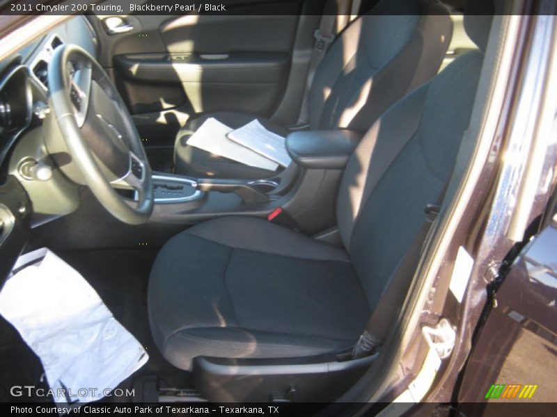 Blackberry Pearl / Black 2011 Chrysler 200 Touring