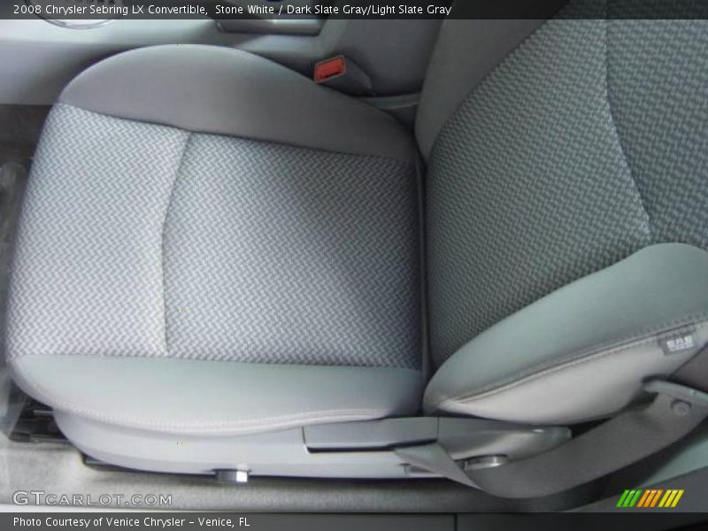 Stone White / Dark Slate Gray/Light Slate Gray 2008 Chrysler Sebring LX Convertible