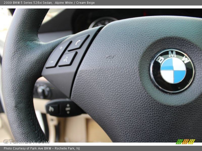 Alpine White / Cream Beige 2009 BMW 5 Series 528xi Sedan