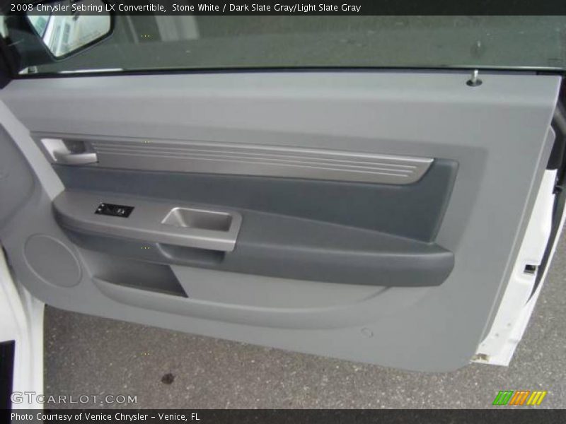 Stone White / Dark Slate Gray/Light Slate Gray 2008 Chrysler Sebring LX Convertible