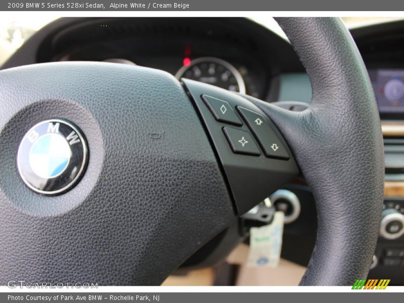 Alpine White / Cream Beige 2009 BMW 5 Series 528xi Sedan