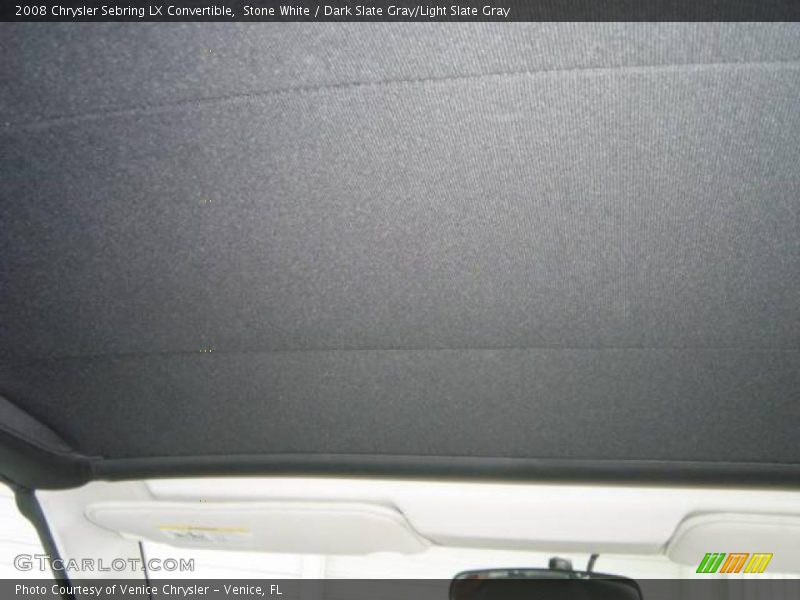 Stone White / Dark Slate Gray/Light Slate Gray 2008 Chrysler Sebring LX Convertible