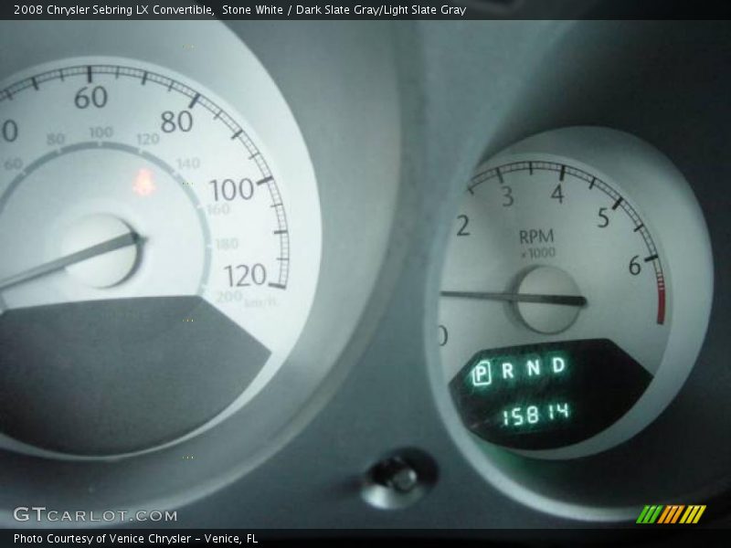 Stone White / Dark Slate Gray/Light Slate Gray 2008 Chrysler Sebring LX Convertible