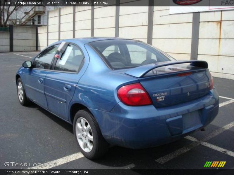 Atlantic Blue Pearl / Dark Slate Gray 2003 Dodge Neon SXT