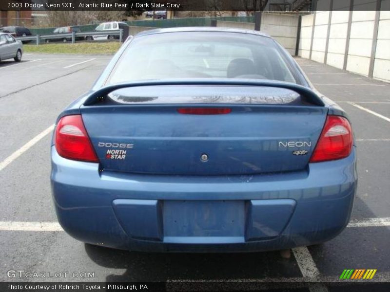 Atlantic Blue Pearl / Dark Slate Gray 2003 Dodge Neon SXT