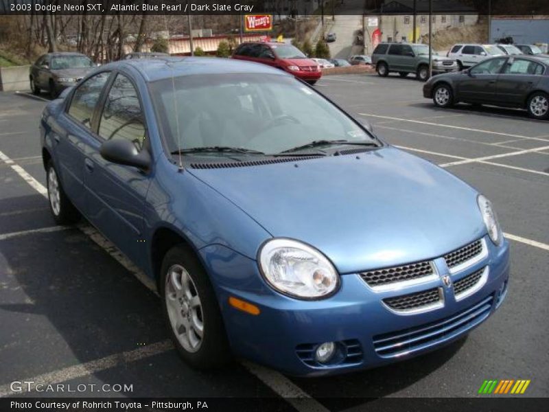 Atlantic Blue Pearl / Dark Slate Gray 2003 Dodge Neon SXT