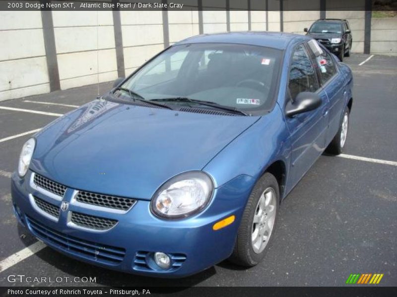 Atlantic Blue Pearl / Dark Slate Gray 2003 Dodge Neon SXT