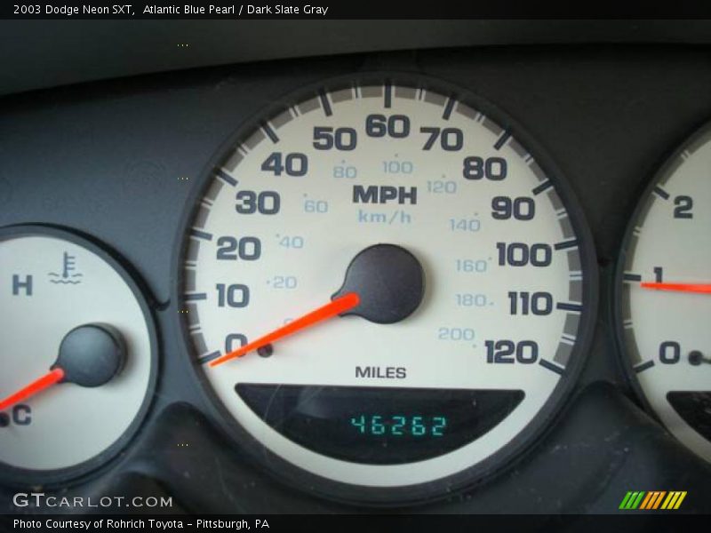 Atlantic Blue Pearl / Dark Slate Gray 2003 Dodge Neon SXT