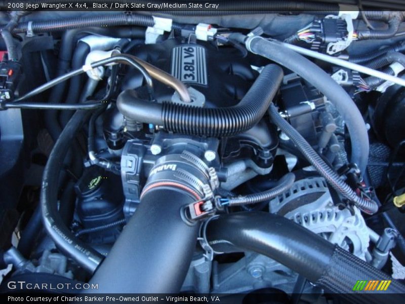 Black / Dark Slate Gray/Medium Slate Gray 2008 Jeep Wrangler X 4x4