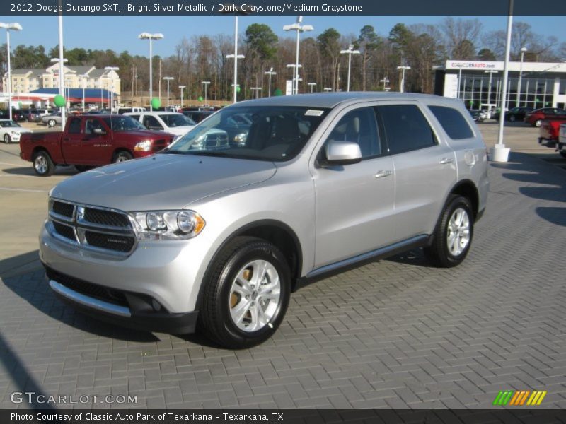 Bright Silver Metallic / Dark Graystone/Medium Graystone 2012 Dodge Durango SXT