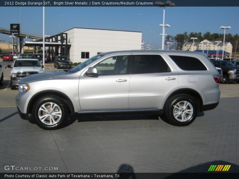 Bright Silver Metallic / Dark Graystone/Medium Graystone 2012 Dodge Durango SXT