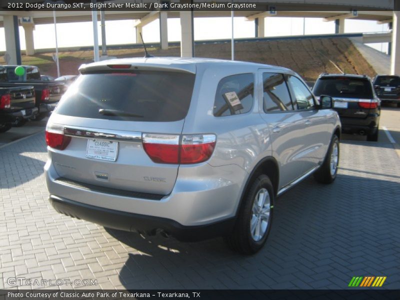 Bright Silver Metallic / Dark Graystone/Medium Graystone 2012 Dodge Durango SXT
