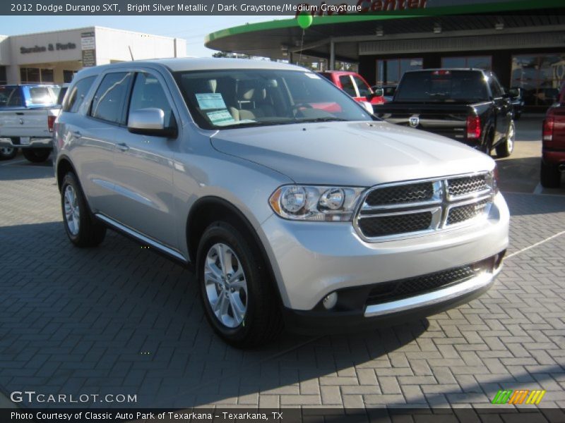 Bright Silver Metallic / Dark Graystone/Medium Graystone 2012 Dodge Durango SXT