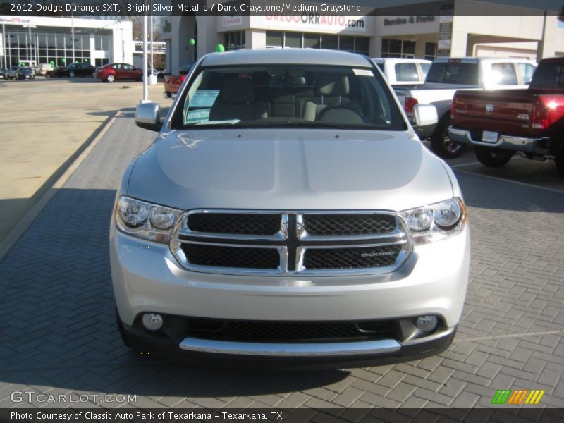 Bright Silver Metallic / Dark Graystone/Medium Graystone 2012 Dodge Durango SXT