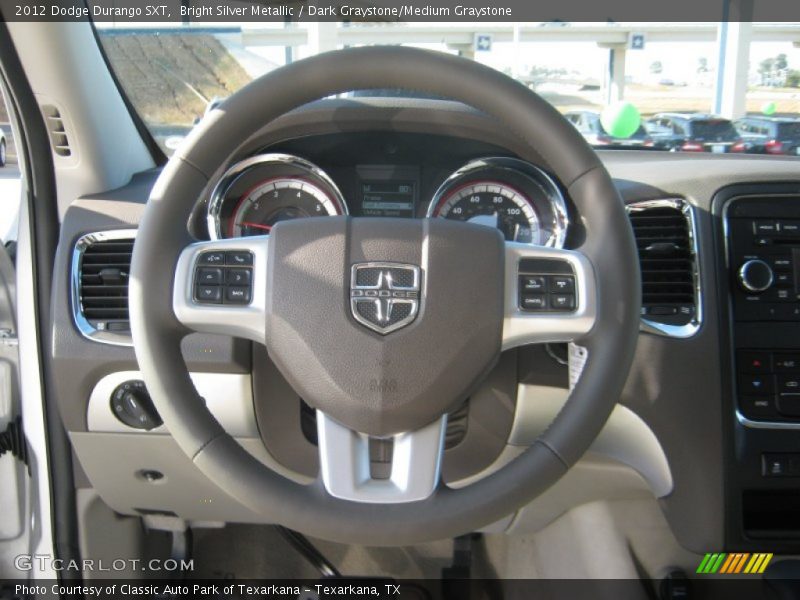 Bright Silver Metallic / Dark Graystone/Medium Graystone 2012 Dodge Durango SXT
