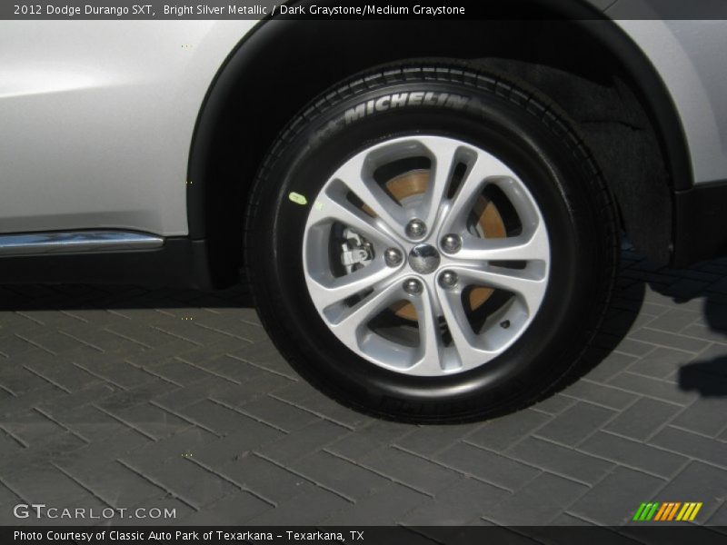 Bright Silver Metallic / Dark Graystone/Medium Graystone 2012 Dodge Durango SXT