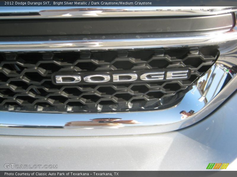 Bright Silver Metallic / Dark Graystone/Medium Graystone 2012 Dodge Durango SXT