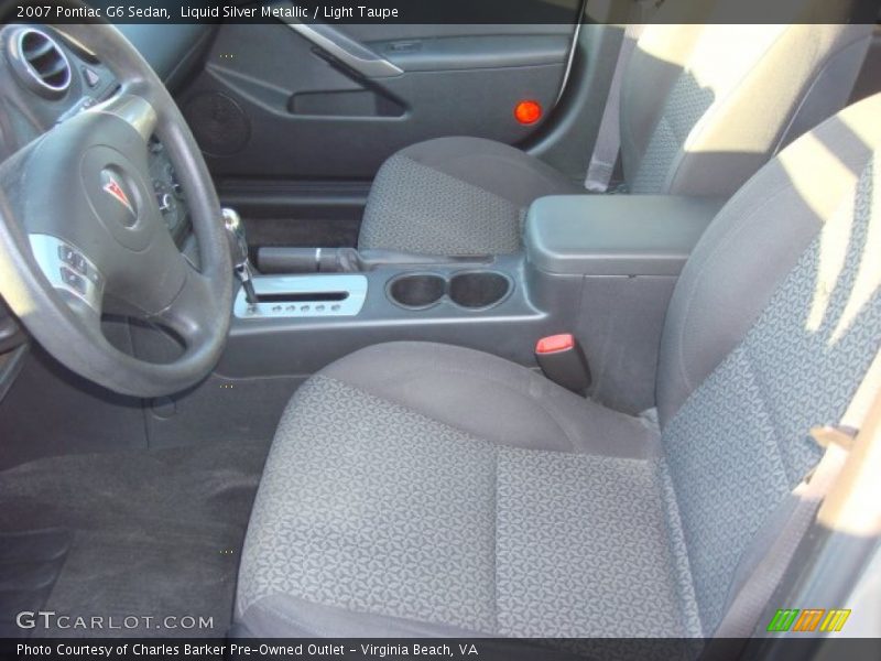 Liquid Silver Metallic / Light Taupe 2007 Pontiac G6 Sedan