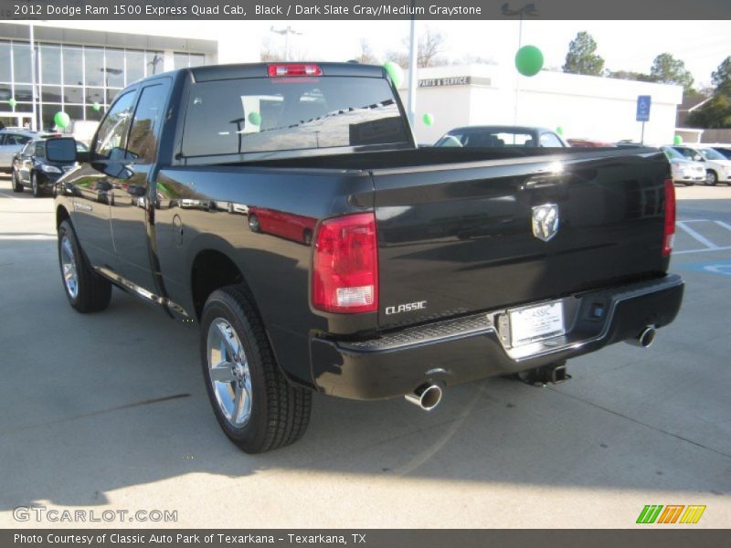 Black / Dark Slate Gray/Medium Graystone 2012 Dodge Ram 1500 Express Quad Cab