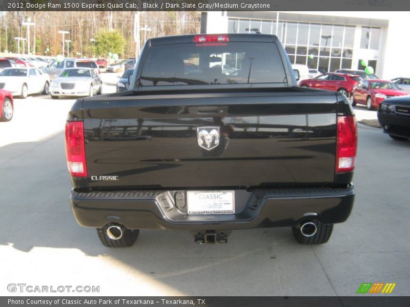 Black / Dark Slate Gray/Medium Graystone 2012 Dodge Ram 1500 Express Quad Cab