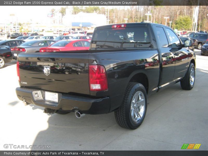 Black / Dark Slate Gray/Medium Graystone 2012 Dodge Ram 1500 Express Quad Cab