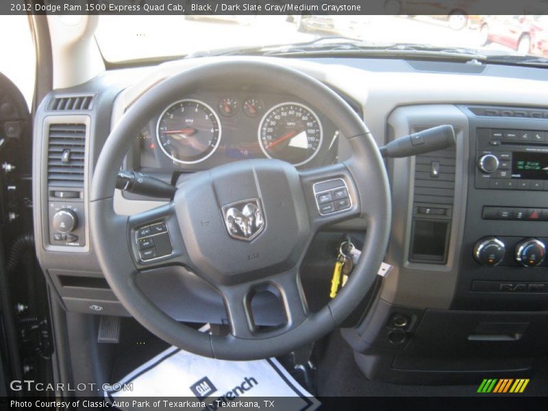 Black / Dark Slate Gray/Medium Graystone 2012 Dodge Ram 1500 Express Quad Cab