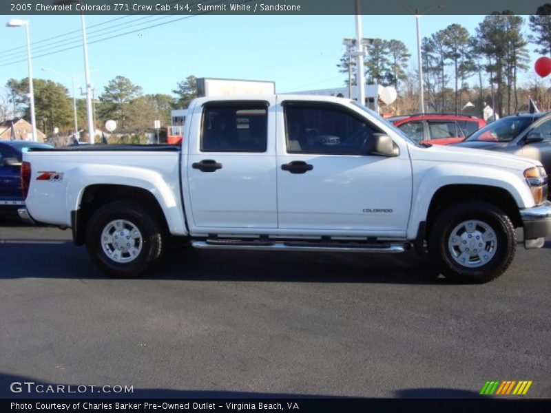 Summit White / Sandstone 2005 Chevrolet Colorado Z71 Crew Cab 4x4