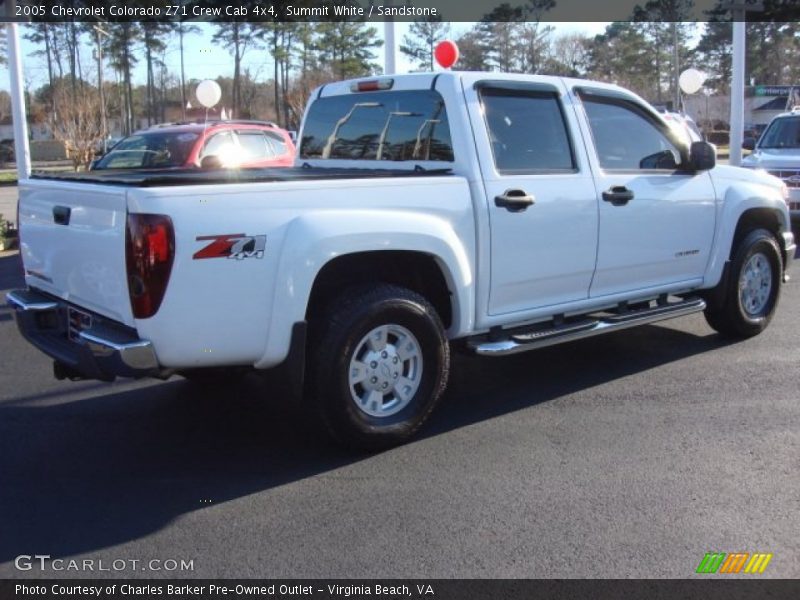 Summit White / Sandstone 2005 Chevrolet Colorado Z71 Crew Cab 4x4