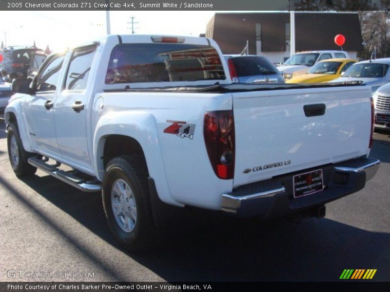 Summit White / Sandstone 2005 Chevrolet Colorado Z71 Crew Cab 4x4