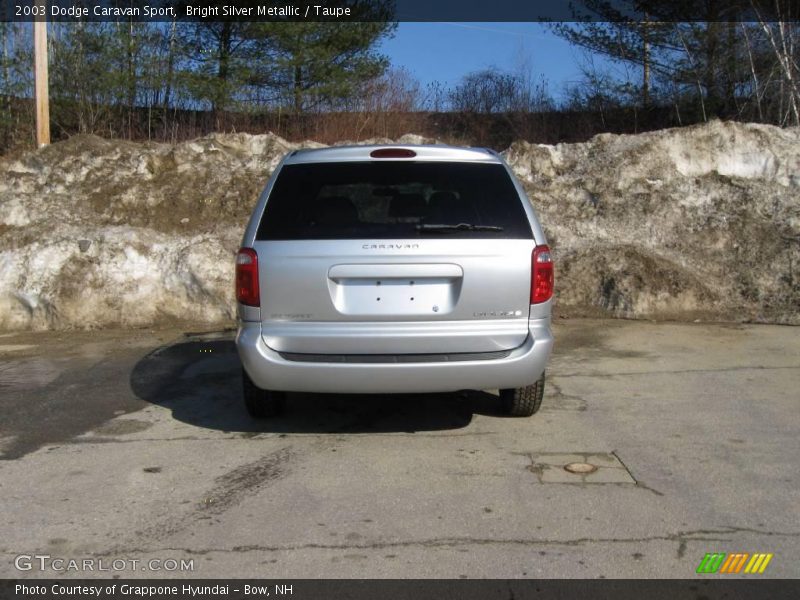 Bright Silver Metallic / Taupe 2003 Dodge Caravan Sport