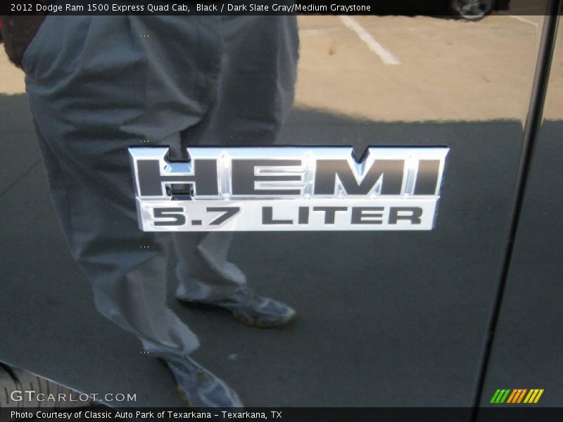 Black / Dark Slate Gray/Medium Graystone 2012 Dodge Ram 1500 Express Quad Cab