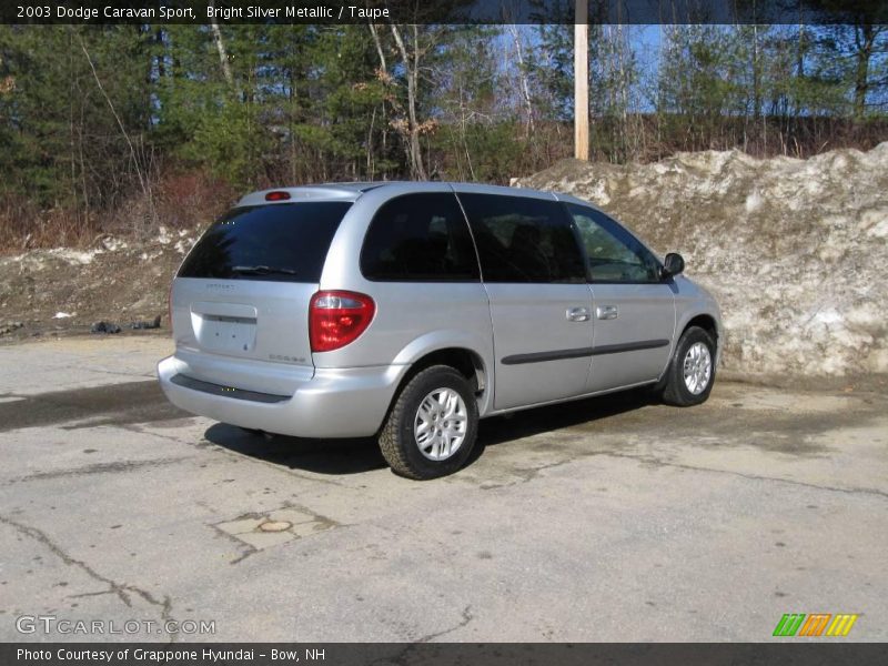 Bright Silver Metallic / Taupe 2003 Dodge Caravan Sport