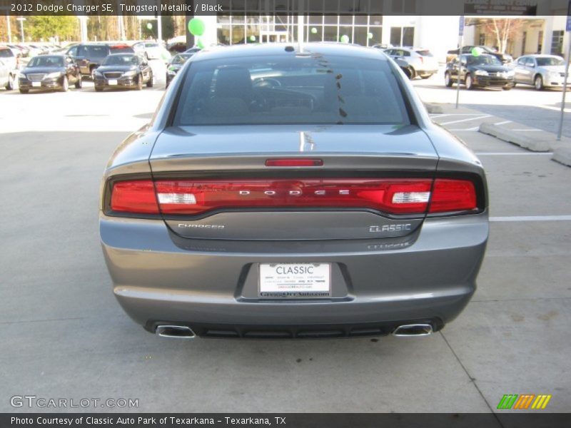 Tungsten Metallic / Black 2012 Dodge Charger SE