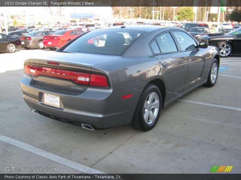 Tungsten Metallic / Black 2012 Dodge Charger SE