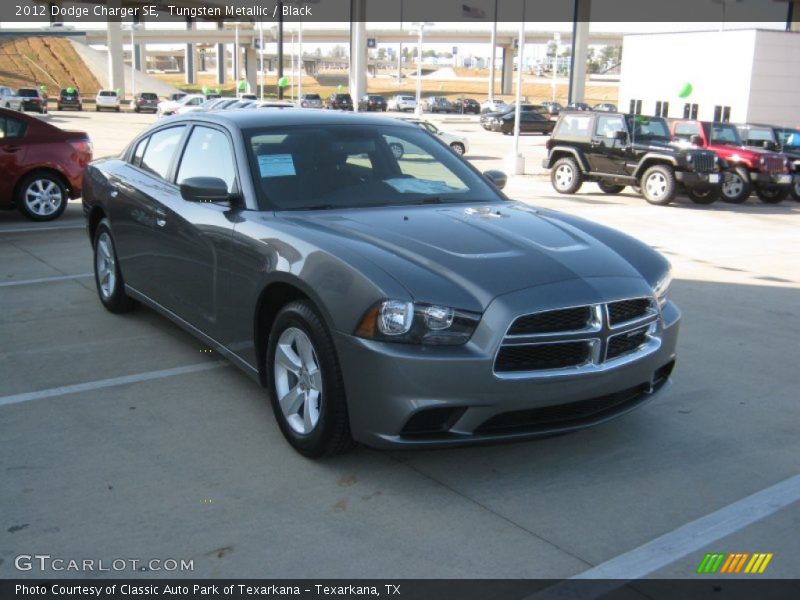 Tungsten Metallic / Black 2012 Dodge Charger SE