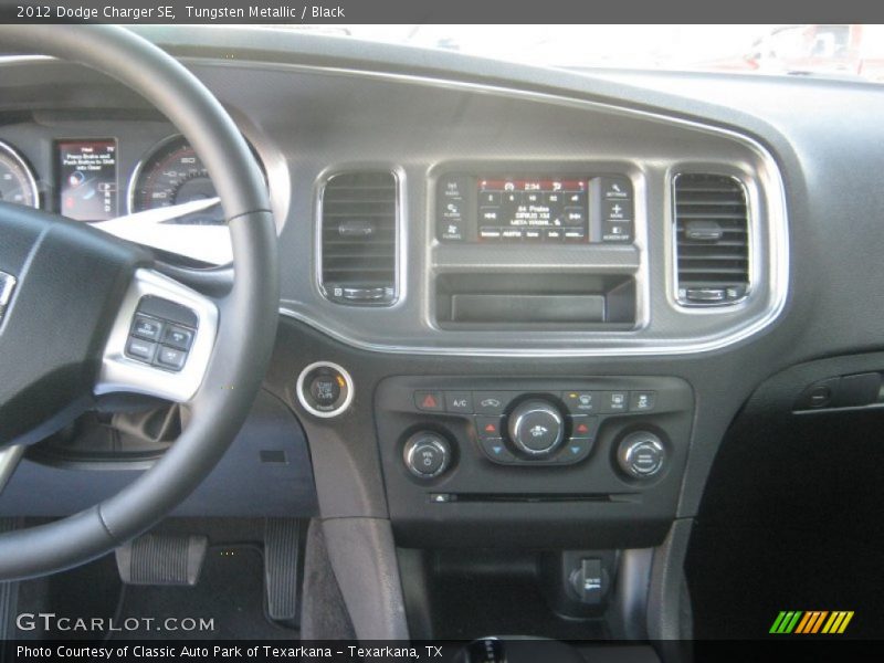 Tungsten Metallic / Black 2012 Dodge Charger SE