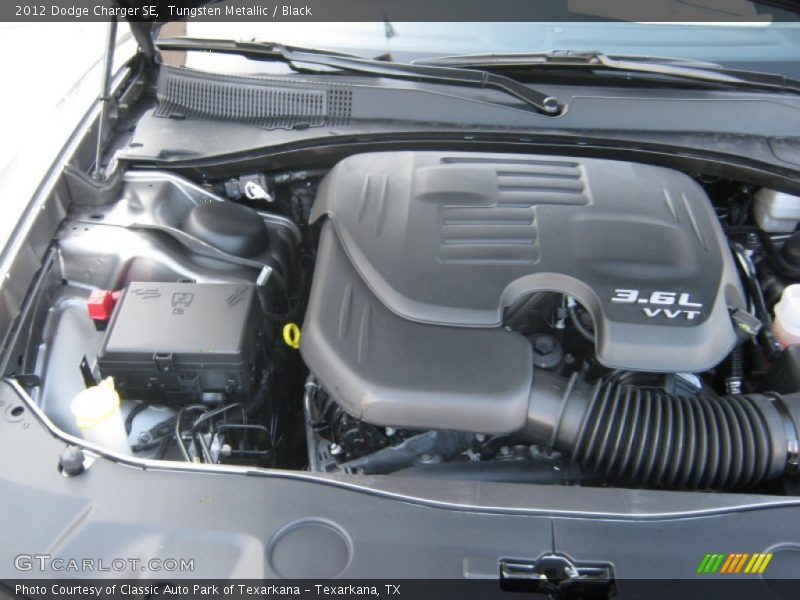 Tungsten Metallic / Black 2012 Dodge Charger SE